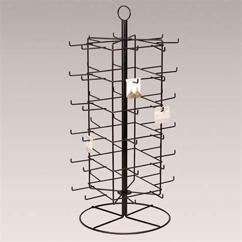 rotating metal display rack